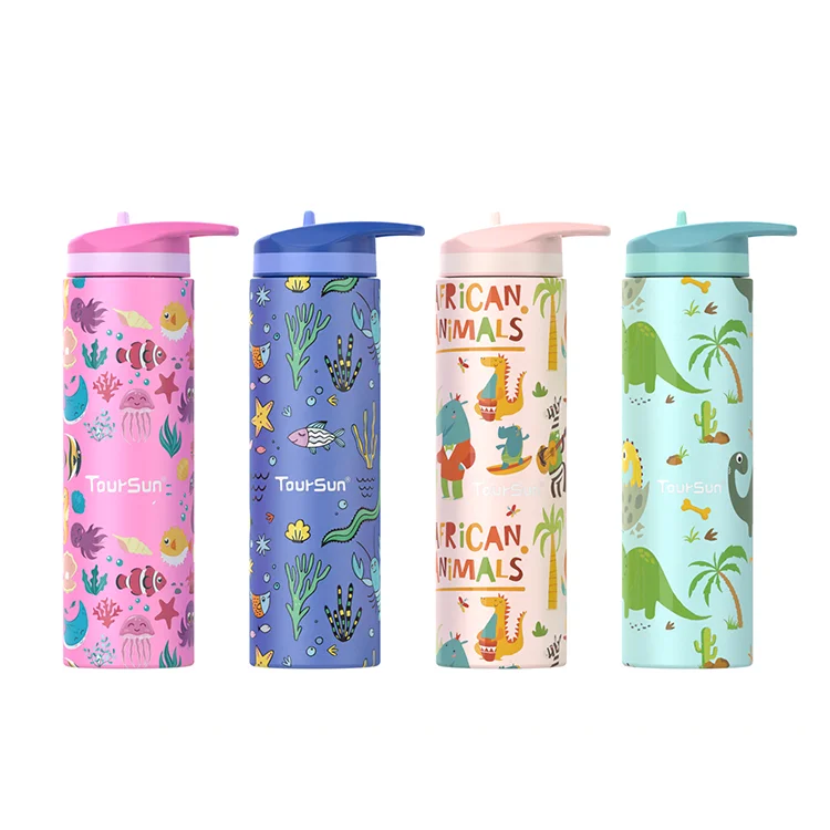 2023 Bpa бесплатно новый дизайн соломы из нержавеющей стали с двойной стенкой вакуумной изоляцией бутылка для воды