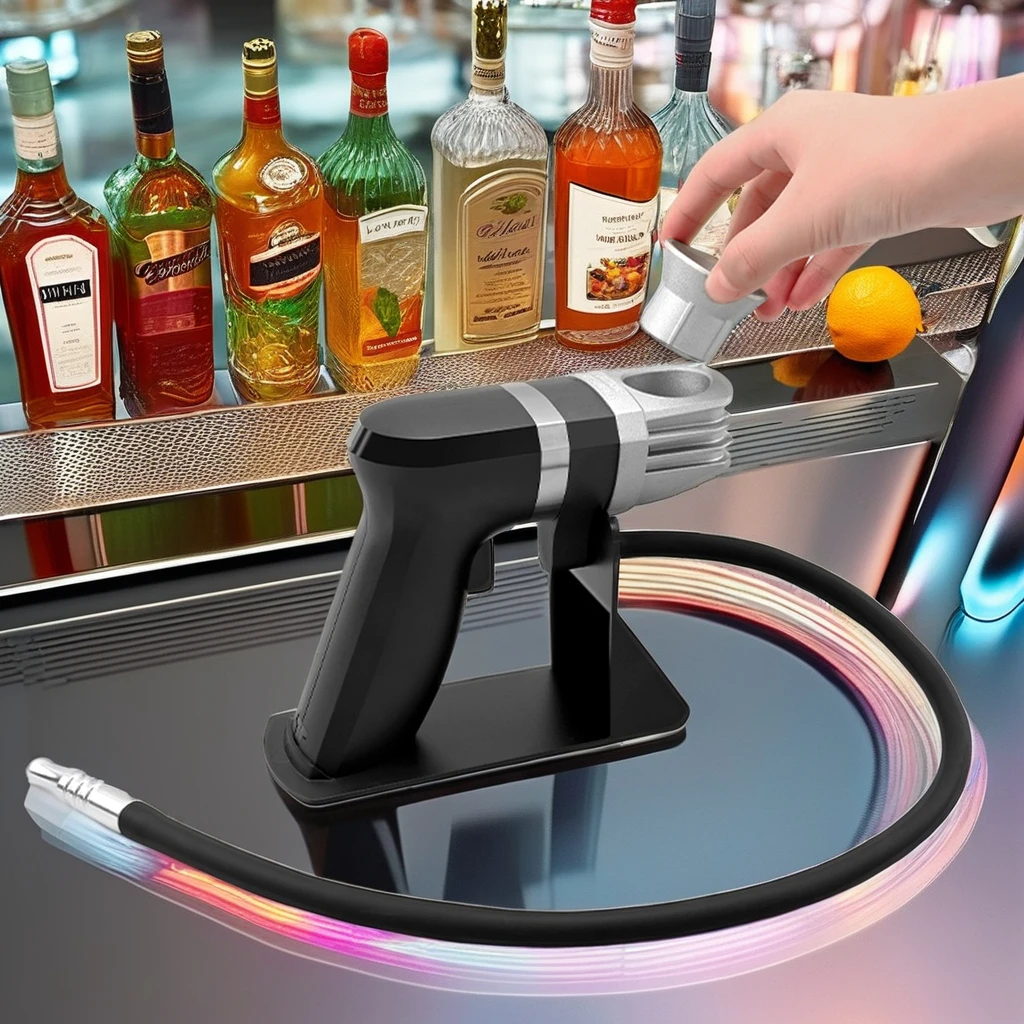 Battery Charging Smoke Gun Bubble Gun For Cocktail Drinks Whiskey Handheld Smoked with Smoking Wood Chips