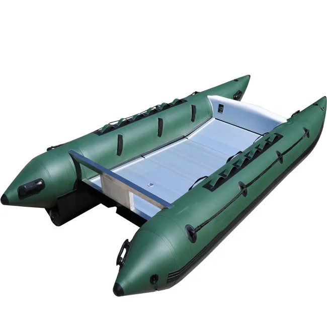 430cm inflatable Catamaran boat catamaran cat  Boat with aluminum floor and stainless steel transom