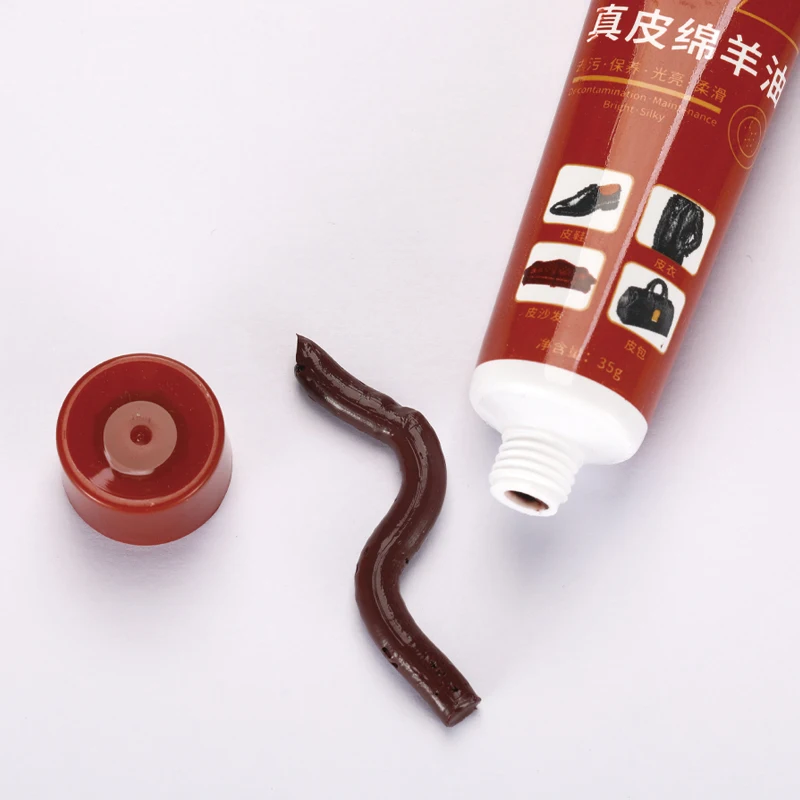 35 grams High Quality Solid Shoe Polish In Tubes Black Brown Neatural Pasted Shoe Cream Polish