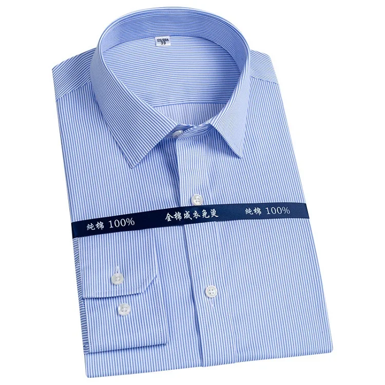 
Office 100% Cotton Non Iron Long Sleeve Shirts Mens Designer Shirts Wholesale 
