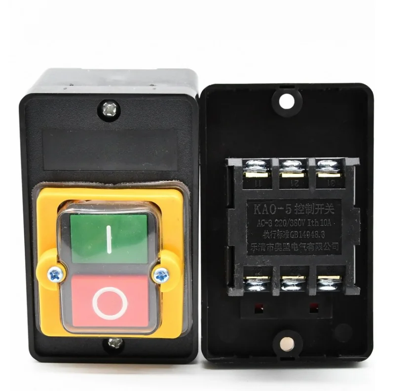 KAO-5M/KAO-5H 10A 220V 380V автомат для резки настольная сверлильная машина переключатель пластиковые двигателя KAO-10KH