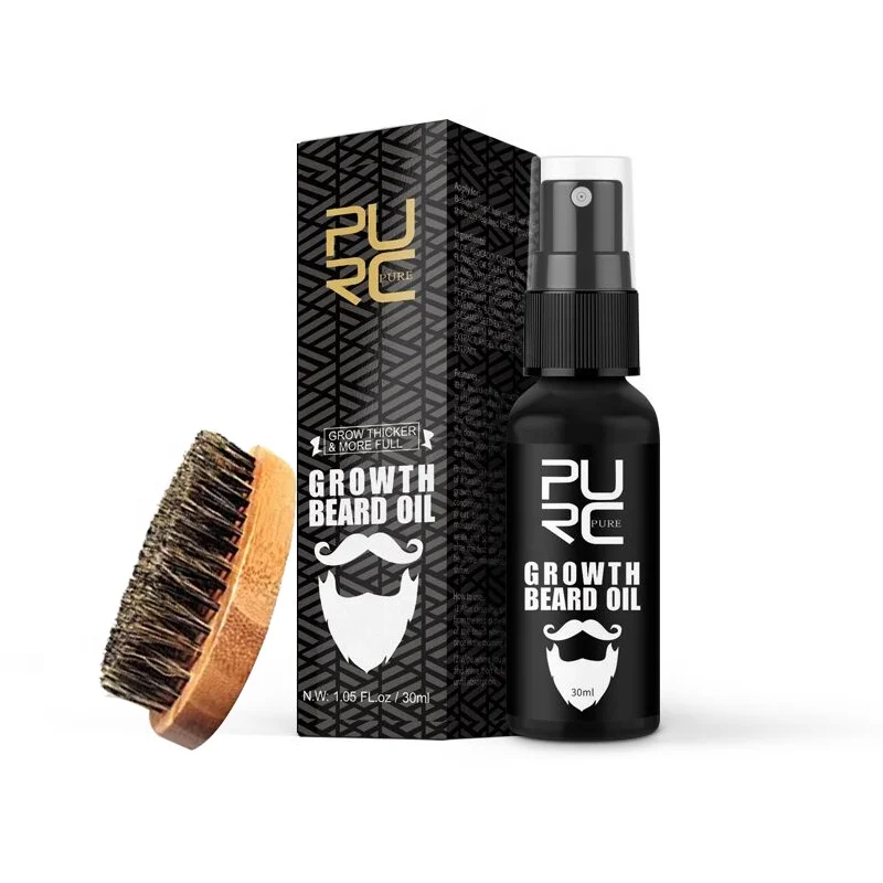 Custom Beard Oil Growth Private Label  Beard Brush