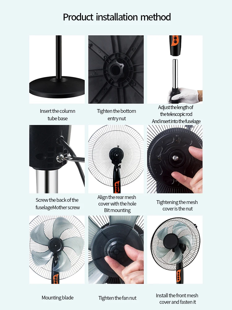 oscillating rechargeable turbo cooling solar stand pedestal bladeless tower fan 18 inch with remote control