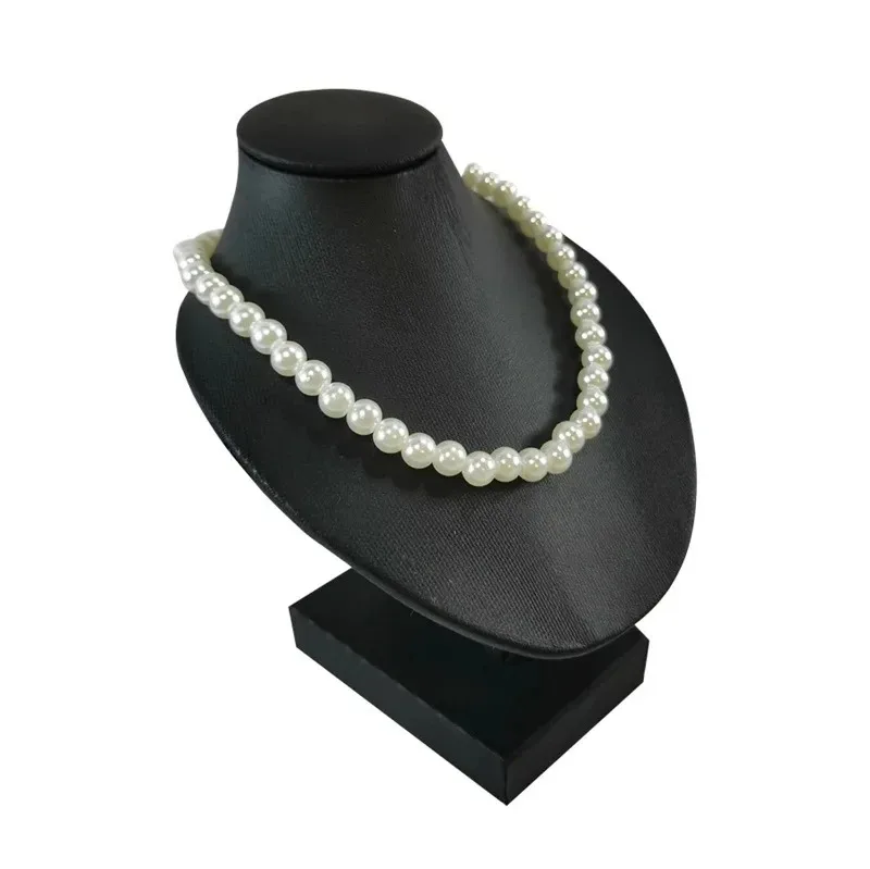 Velvet necklace display rack pendant neck model jewelry rack people table linen model neck hanging jewelry necklace stand