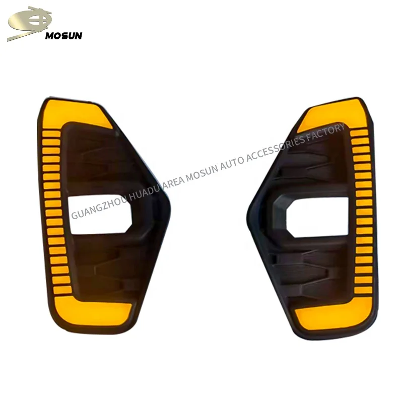 DRL daytime running light For NAVARA D23 2020+ Fog lamp Fog light with LED Flow Signal Lights