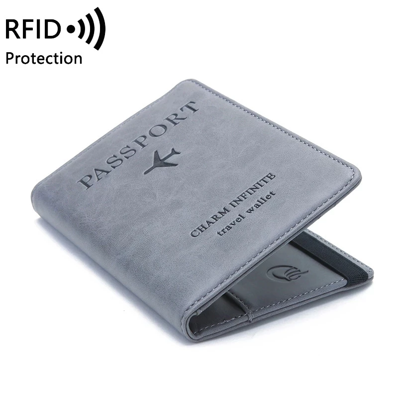 Женщины Мужчины RFID Винтаж бизнес Обложка для паспорта держатель многофункциональная ID банковских карт кошелек из искусственной кожи с изображением героев мультфильма аксессуары