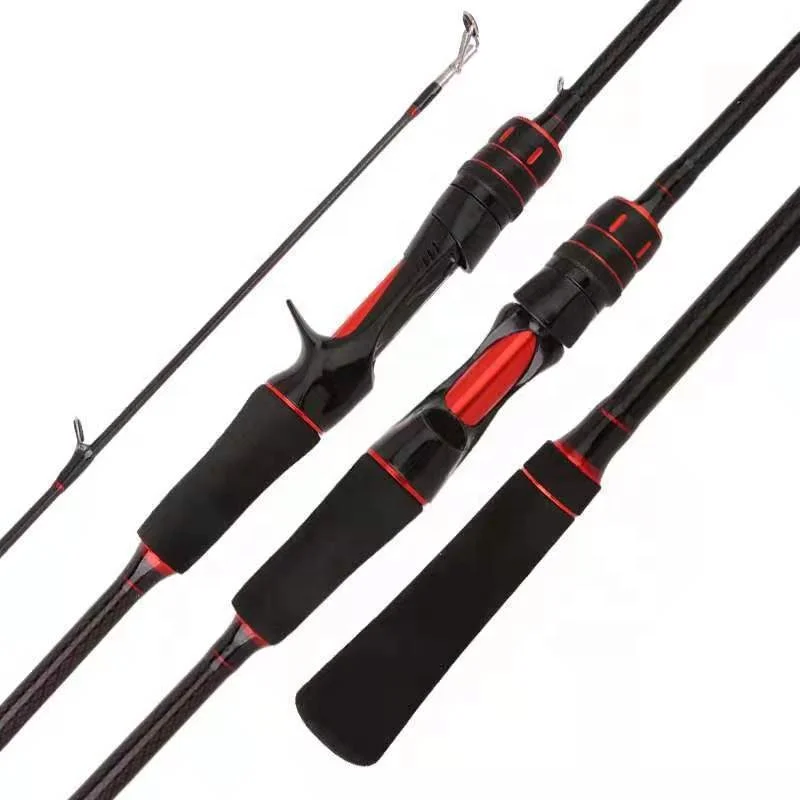CASTSOON 1.8m Spinning Fishing Rod Casting Fishing Pole Bait River Lake Reservoir Pond Fast Lure Fishing Rods Carbon Fiber EVA