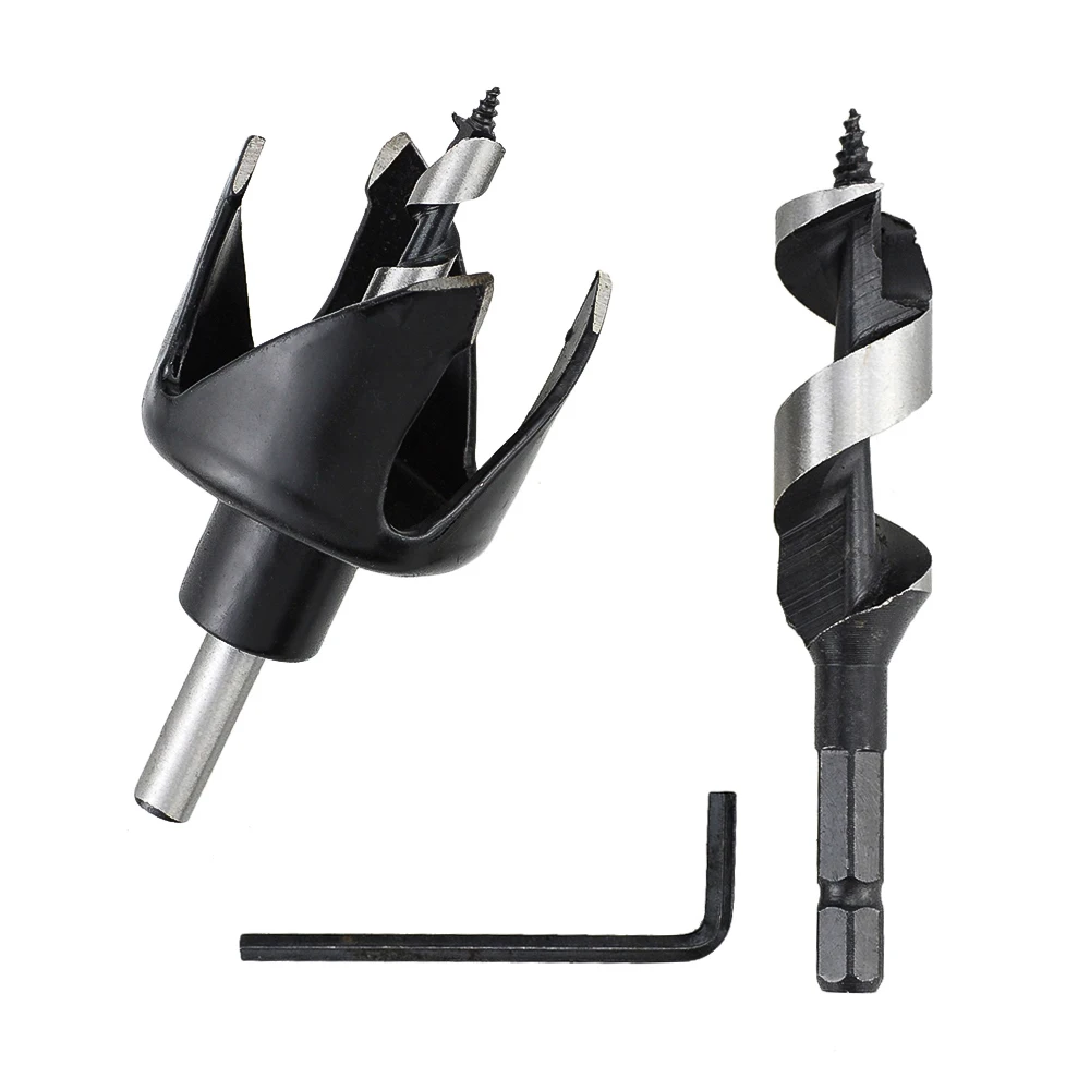 1PC Spherical Door Lock Opener 4/5/6 Blade Hard Alloy Wooden Door Handle Reaming Tool Woodworking Drill Bit Drilling Set