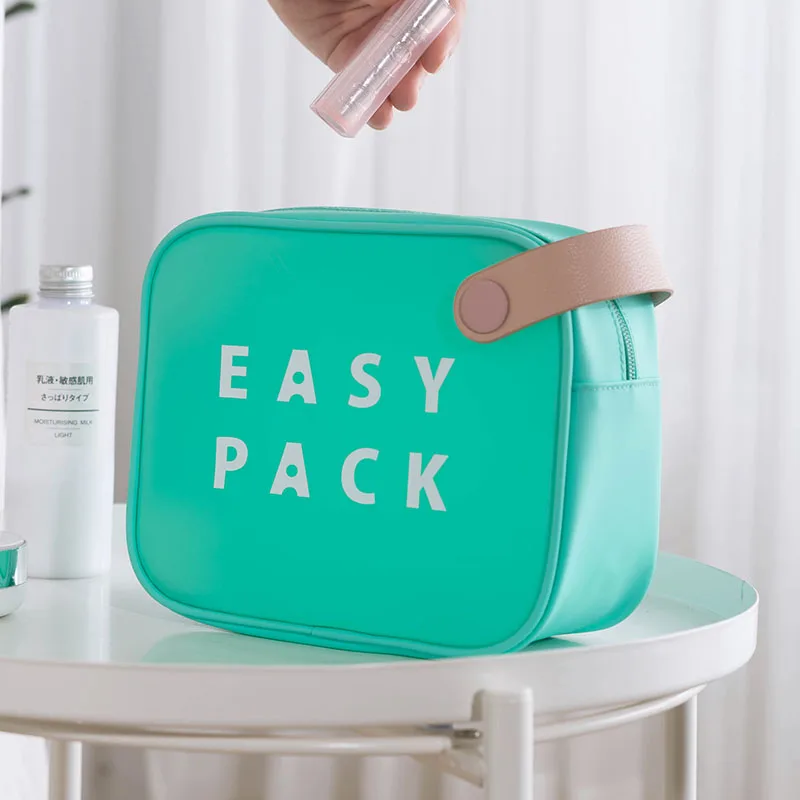 Waterproof 100% Recycling eco-friendly EVA Makeup Bag REACH Standard Portable Toilet Bag TPU Travel Cosmetic Bag for Summer