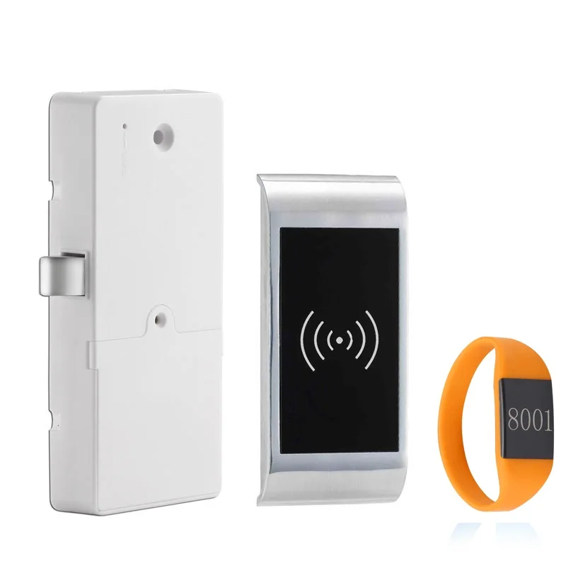 Free Bracelet Electronic Security Cabinet Lock for SPA Sauna Bath Bracelet Gym Locker Door Lock