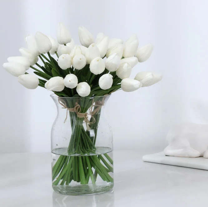 Wedding Decor Beauty Real Touch Tulip Flowers Artificial Latex Tulips