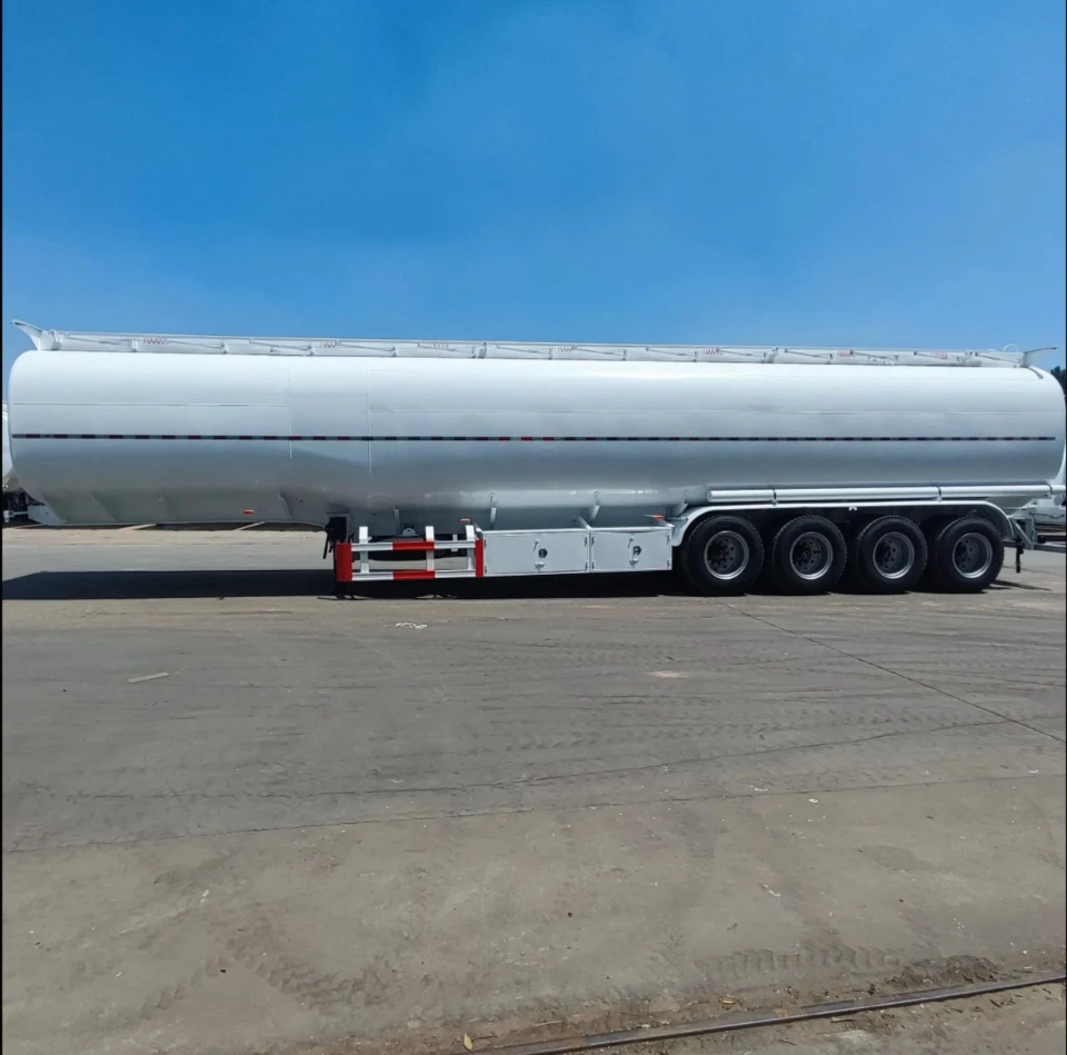 High quality 3 axles 35000 40000 45000 litres aluminium fuel tank trailer for sale