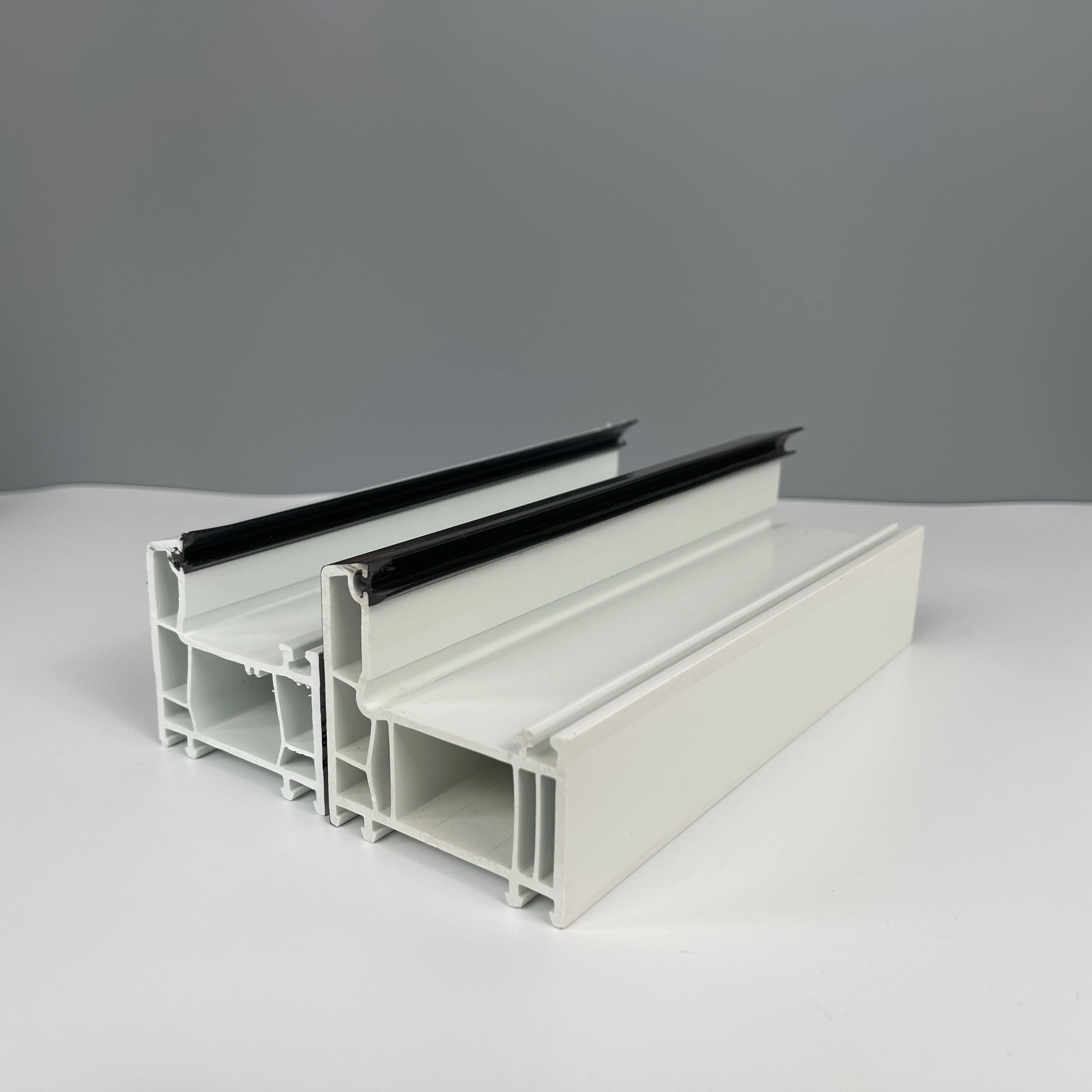High Quality Material P60k Series Casement Upvc Window Frame Architecture Plastic Casement Window Profiles for Window and Door