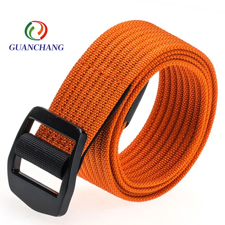 Web Belt Webbing Nylon Belts Alloy Fashion Size with Flip-top Solid Cut to Fit Canvas Custom Printed Nylon Female for Men CN;GUA