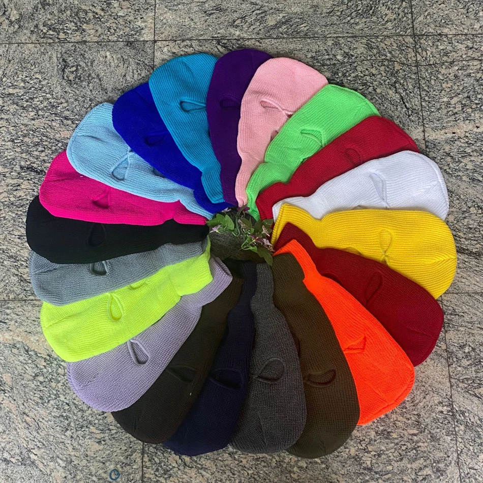 wholesale Tactical Mask 3 Hole Full Face Mask Ski Mask Winter Cap Balaclava Motorbike Motorcycle Helmet Full facemask