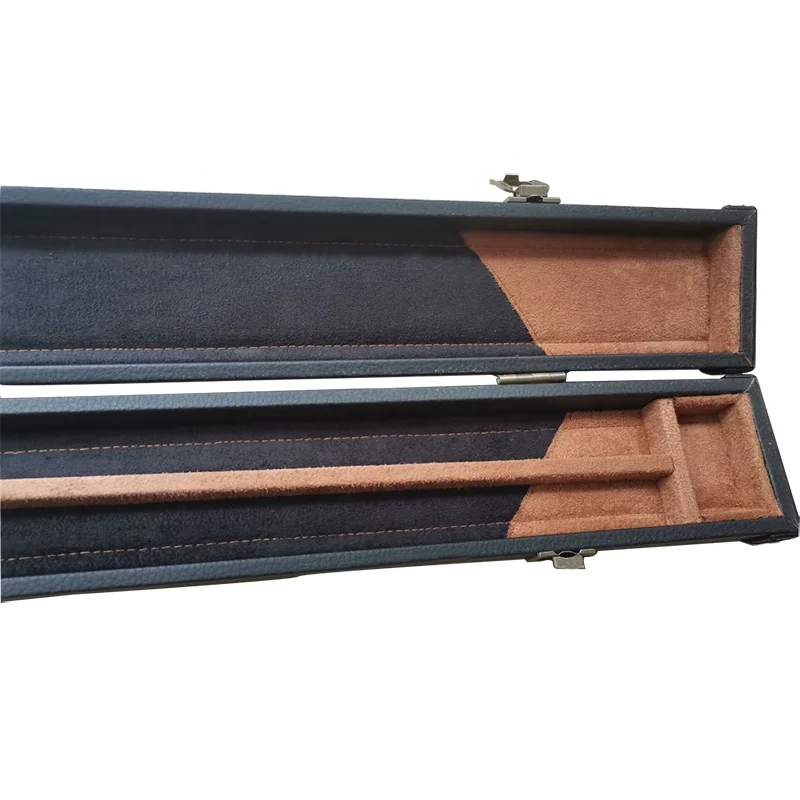 PU Leather Wooden 3/4 Cue Cases Billiards Snooker Cue Case