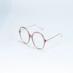 Classic Custom Ladies Optical Eyeglasses For Women Eyewear Acetate Round Slim Frame Optical Glasses Spectacles
