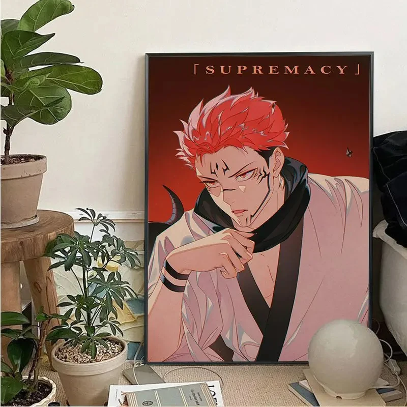 Japan Anime Art Poster Wall Art Framed Kids Room Easy Installation Hanging Canvas Artwork Paintings