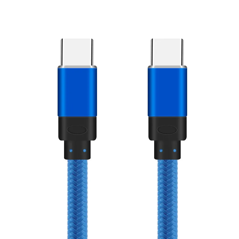 2024 Новые поступления, кабель для передачи данных с USB C на C 60 Вт, быстрая зарядка 1 м, кабель из алюминиевого сплава типа C для мобильных телефонов