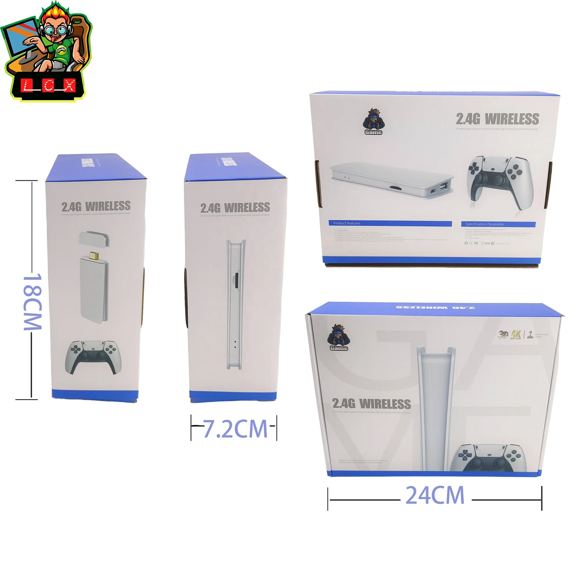 Newest 64G TV M15 Game Stick Lite 4K Built-In 20000 Games Retro Game Console For PS1 GBA Wireless Controller for Kid Xmas Gift