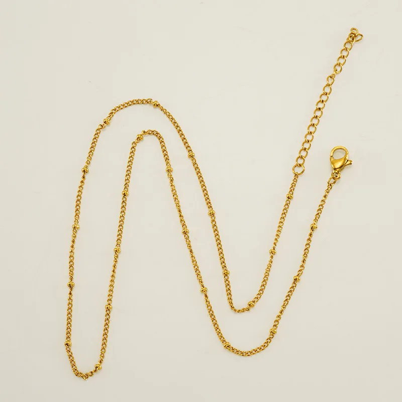 Wholesale Necklace Single Snake Chain Stainless Steel Necklace 18K Gold Plated Necklace For Ladies