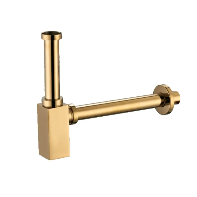 
BEST SALES Brass SQUARE siphon Gold 1 1/4