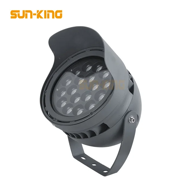 Aluminum 3000K IP65 Outdoor Colorful RGB LED Garden Tree Flood Light Landscape projection light 6W 9W 18W 36W