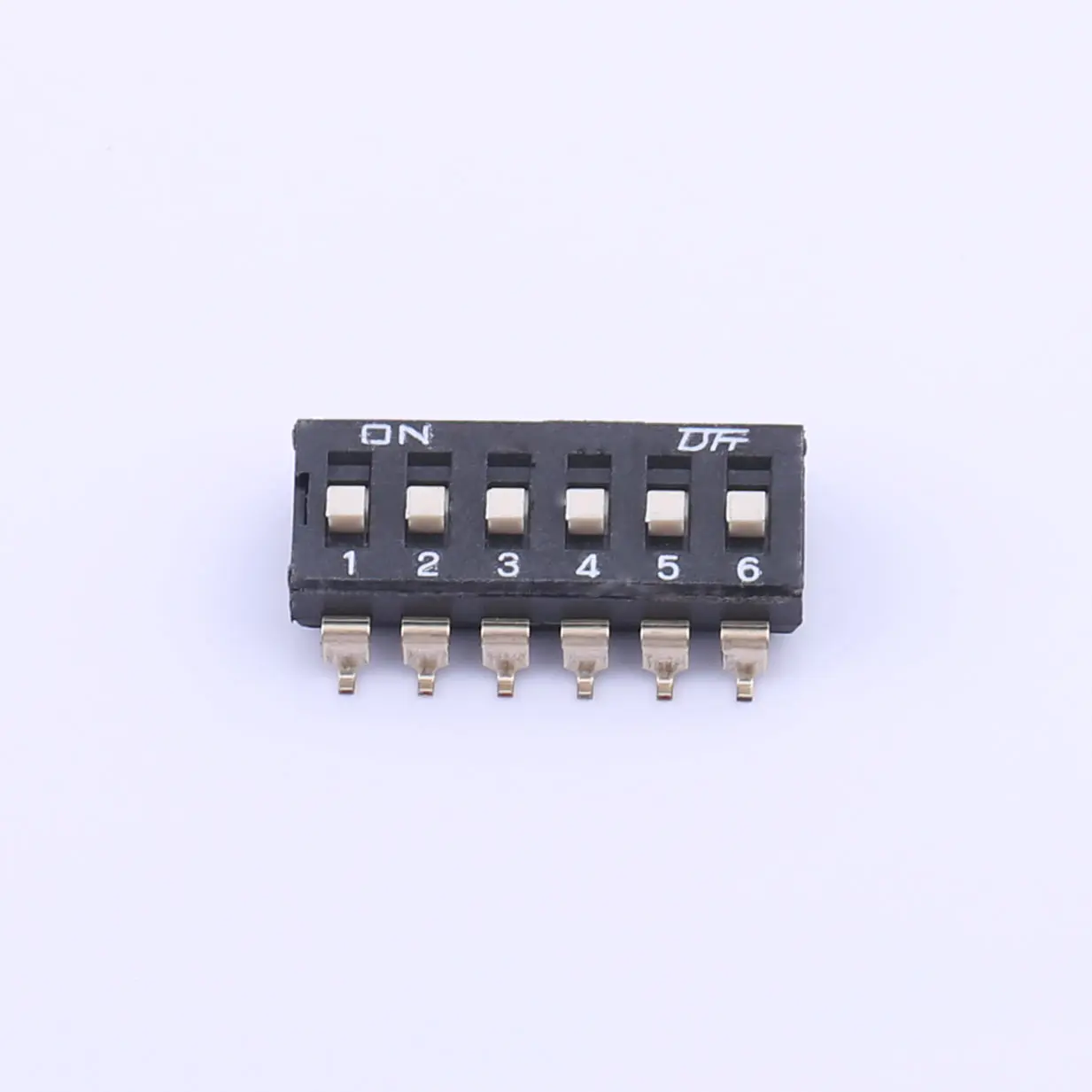 Kinghelm 6 pin DIP switch 2.54mm dial switch Flat Dial gull wing black toggle switch smt patch digital