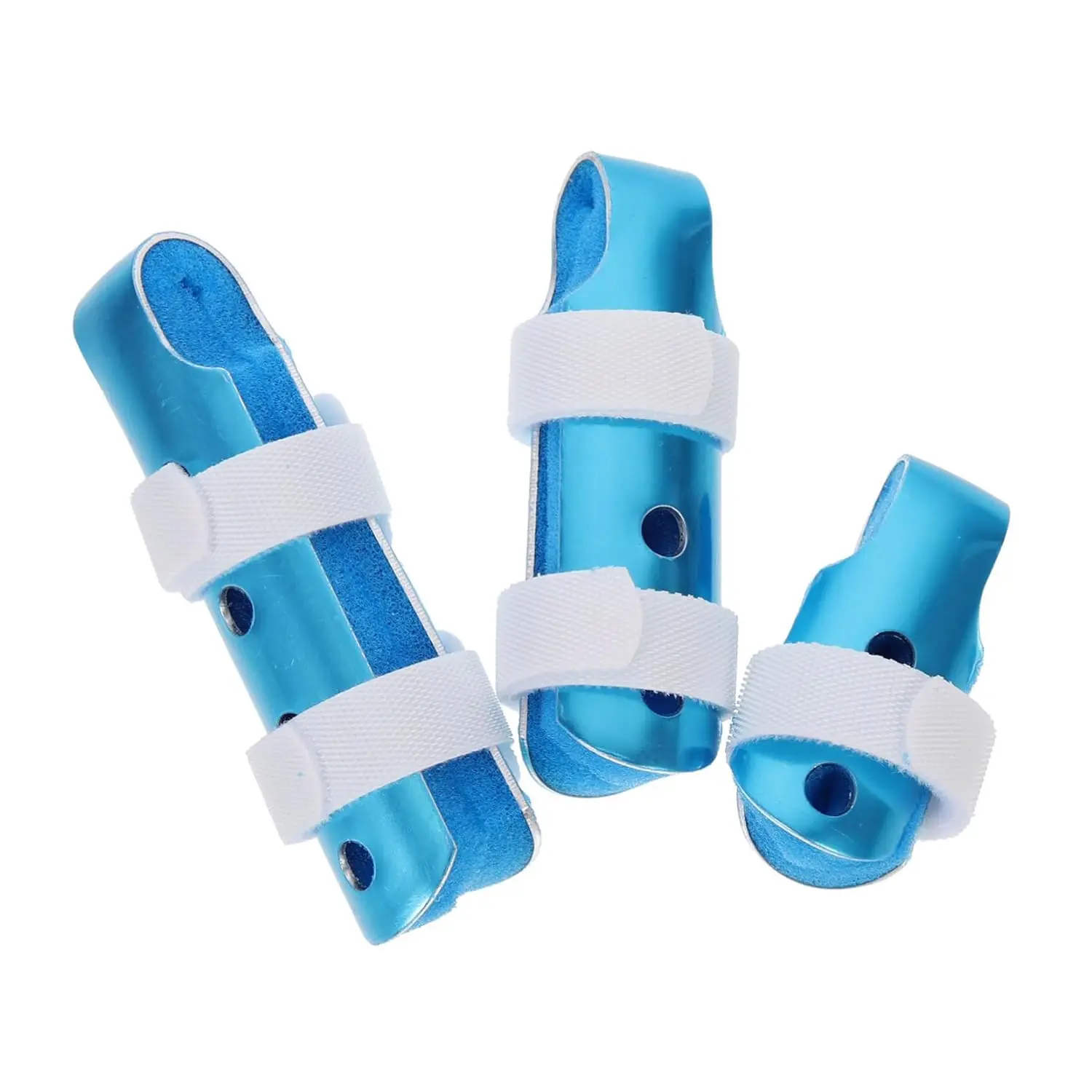 Anthrive Foam Padded First Aid Aluminum Alloy Medical Finger Splints Thumb Splint For Broken Injured Fingers Stabilization
