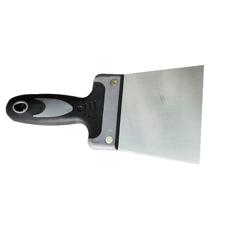 square scraper with long wooden handle