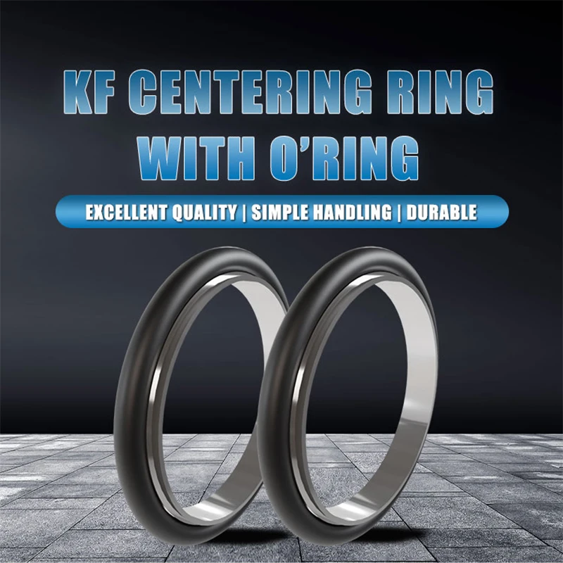 Baoding Supper Q stainless steel 304 vacuum kf flange meshed kf/NW 25 kf/NW 40 aluminum screened with oring and centering rings