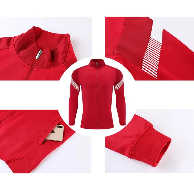 Hot Sale New Style Blank 2 Pieces Jacket Outdoor Men tracksuit  Joggers Suits Jumpsuit Set Gym Wear