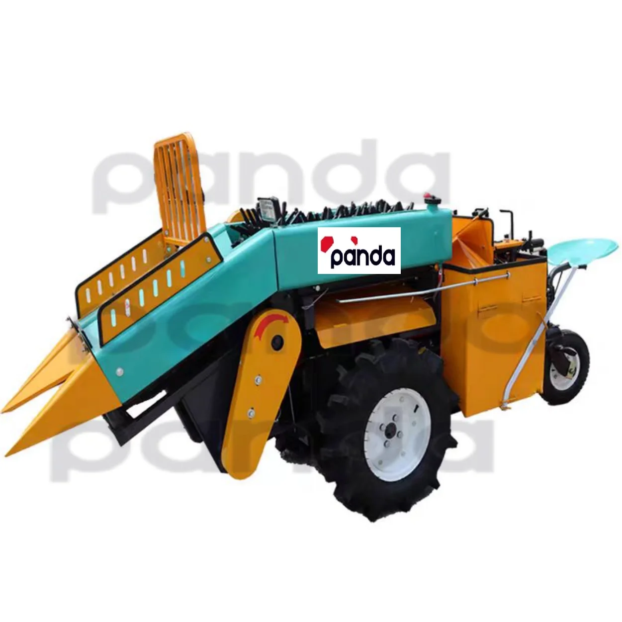 Dry and wet corn harvester hand working tractor mini maize combine harvester