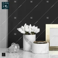 Mini White Marbled Small Flower Pot Creative WhiteMarble Indoor Plants Pot