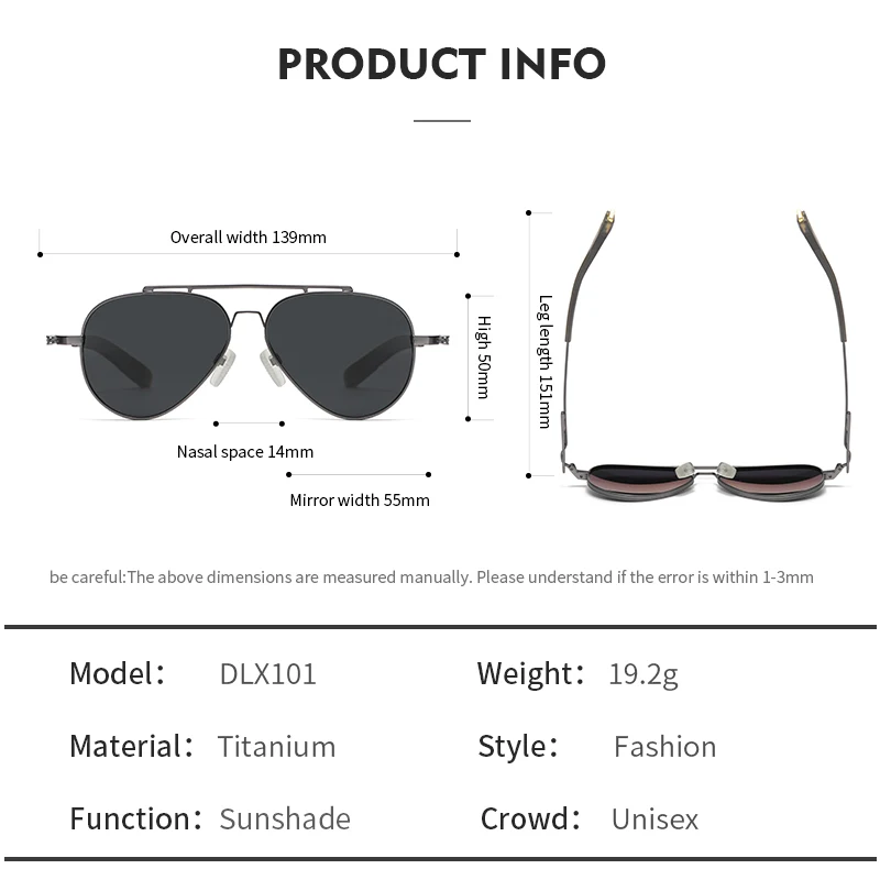 DLX101 New Fashion Pilot Sunglasses Women Oversized Luxury Sunglasses for Female Vintage Gradient Shades