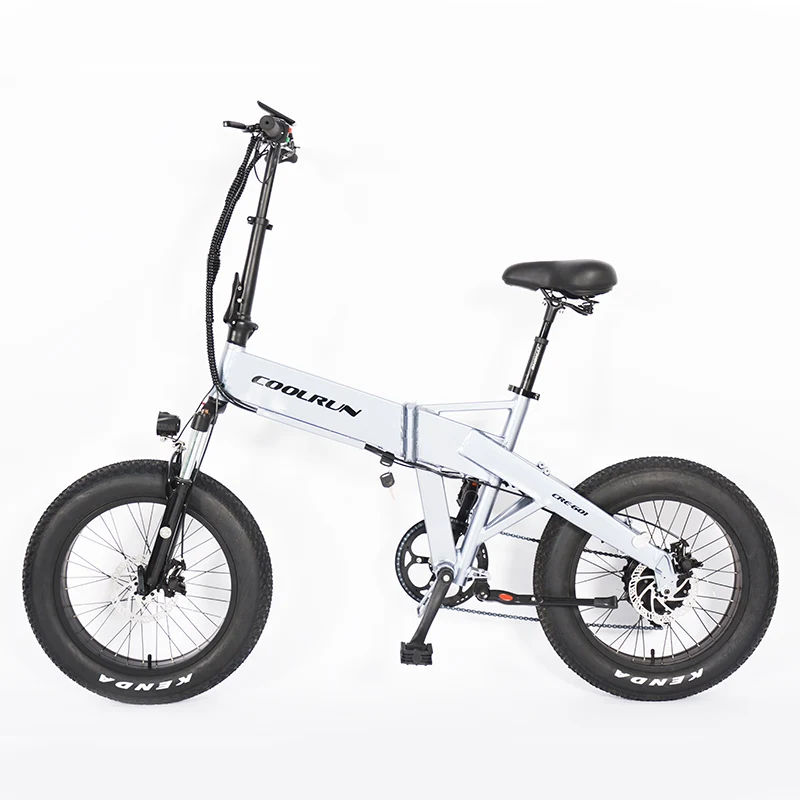 20 inch Fat tires Beach bike Snow bike Aluminum alloy Frame 48V 250W 500W 750W suspension Folding Electric Bike