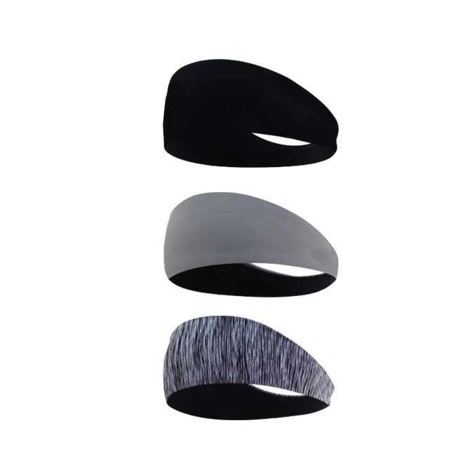 Cycling Baseball Elastic Headbands Tennis Sweat Non Slip Plain Elastic Yoga Head Band Fitness Hair Band Gym Sport For Men Custom