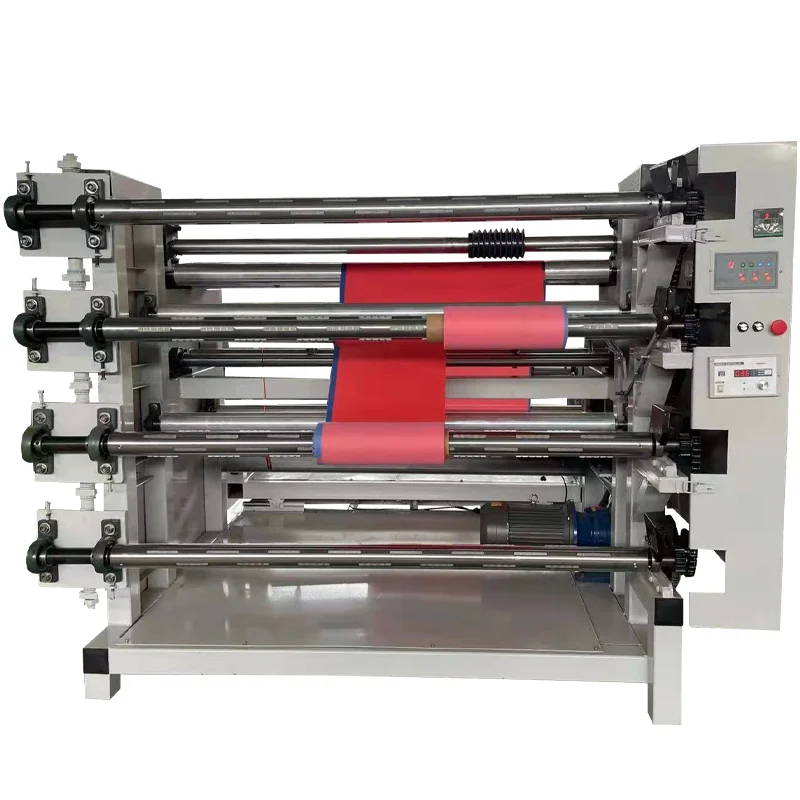 Automatic paper slitting packing machine lower paper rewinder roller slitter slitter foil small slitting rewinder machine