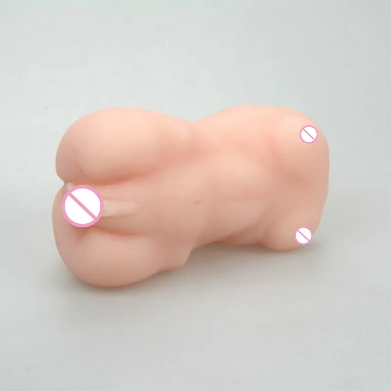
Realistic Mini Dual Open Male Sex Toys Pussy Vagina Ass Masturbator Pocket Pussy for Men 
