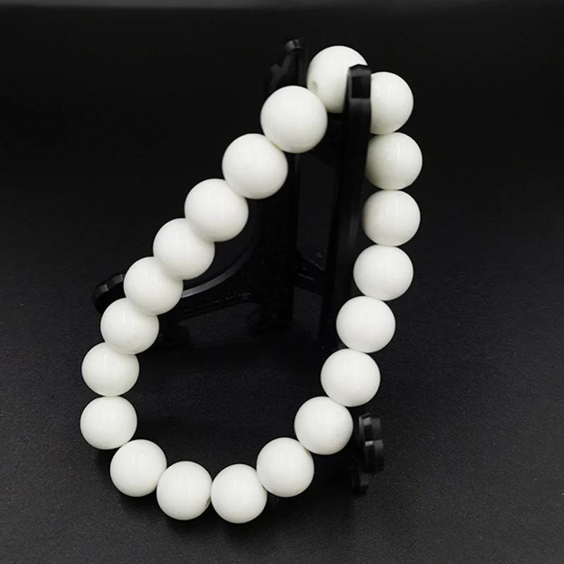 Оптовая Продажа с фабрики, натуральный белый турмалин, гладкие круглые беспрепятствующие браслеты из ГЕРМАНИЕВЫХ бусин, драгоценные камни для изготовления ювелирных изделий, дизайн «DIY», подарок