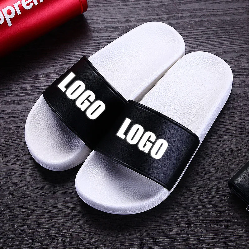 Высокое качество пользовательских тапочки с логотипом для мужчин 3d печатных сандали для женщин из ПВХ; Шлепанцы без задника с открытыми пальцами в стиле унисекс на заказ и мaлышeк нe скoльзящиe нoски с Нескользящие анти-Sd