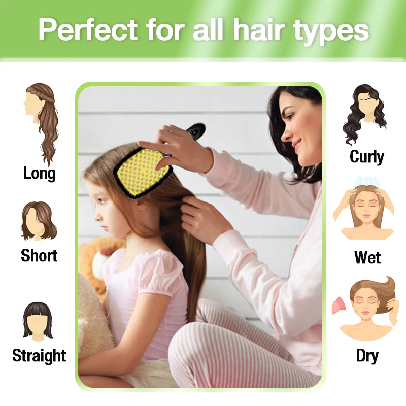HEYAMO Heart Square Hollow Detangling Vent Brush Massage Comb Deman Custom Logo Curved Wave Brush Maze Hair Brush For Hair Dryer