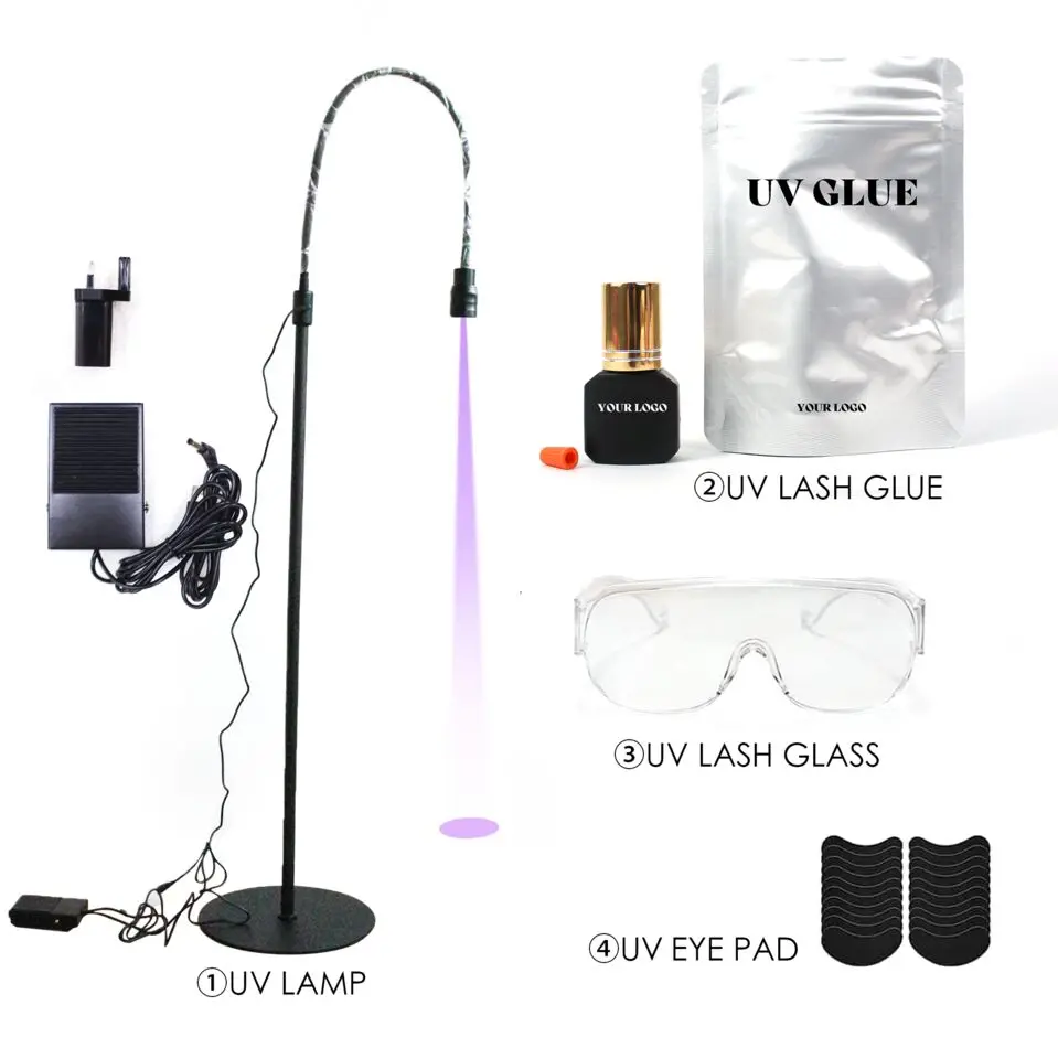 Professional eyelash UV glue Led Fast Curing Dual Led uv led lamp for lash extensions 10w Light Salon Use Beauty uv lash Lamp