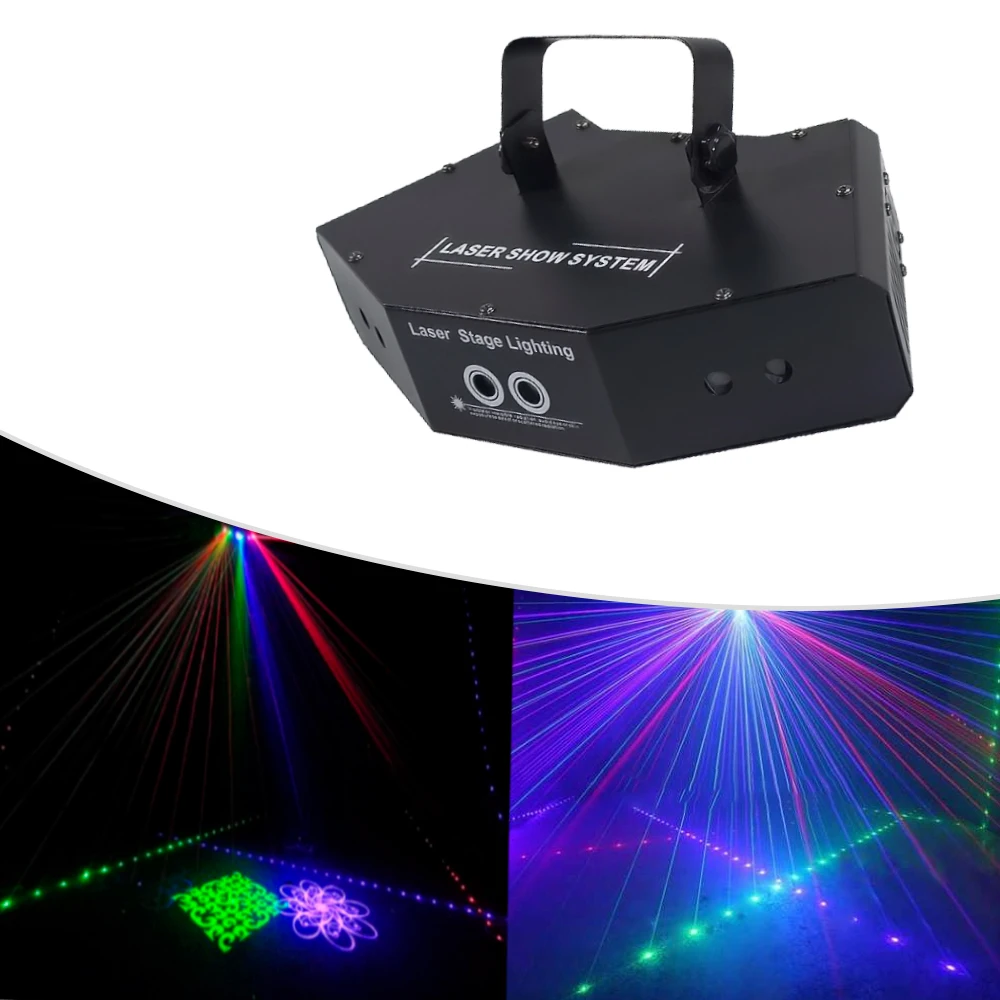 Hot Selling Aluminium 6 Eyes Fan Beam Laser Disco Lights for Wedding Bar Dj  Party Stage Lighting