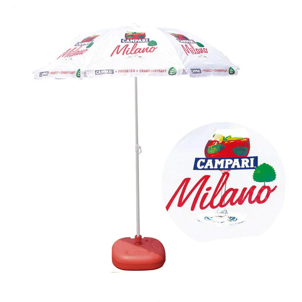 33inch CMYK full color silk print advertising outdoor sun beach umbrella wholesale