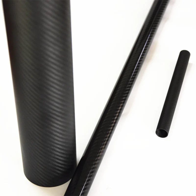 50mm outer diameter and 47mm inner diameter carbon fiber tube 1000mm long with free of mould cost carbon fibre rod pole
