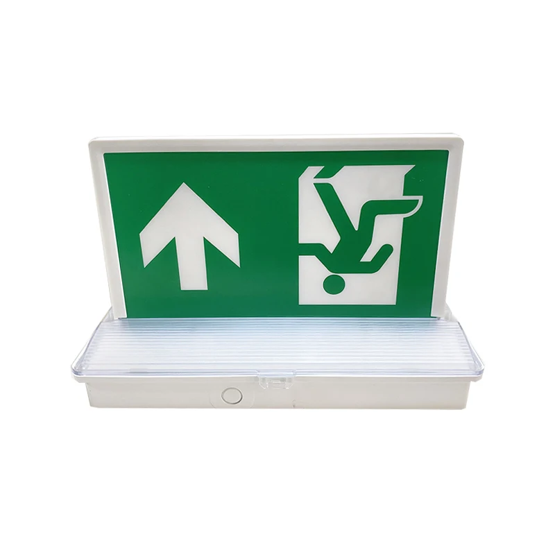 CE CB approved IP65 waterproof PC material LFP battery light emergency exit signs images