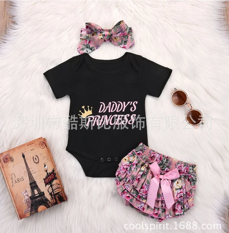 
Baby boy Clothes Newborn Infant Letter Rompers Long Sleeve Tops camouflage Pants Headband Outfits bebes 