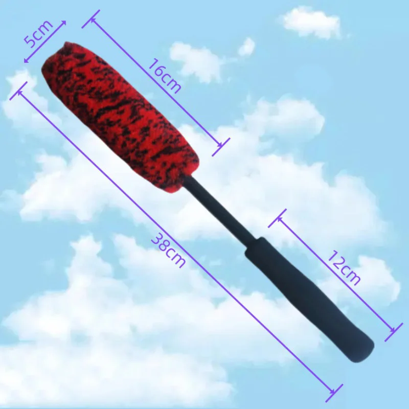 3pcs Wheel Cleaner Brush Long Handle Rim Cleaning Brush Multipurpose Wheel Soft Brush for Car Motorcycles Bicycles Rims